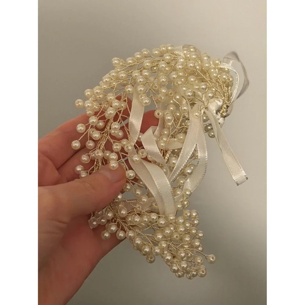 ✨ Pearl Bridal Hair Vine – Old Hollywood Glam Hair Accessory ✨